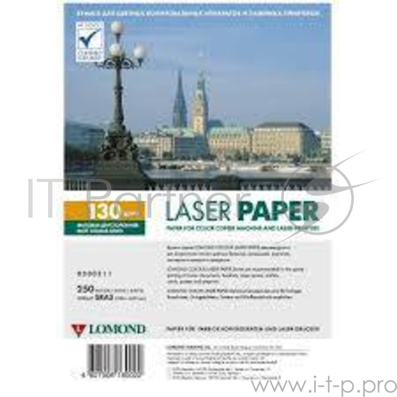 Фотобумага LOMOND Двухсторонняя Матовая, для лазерной печати, 130 г/м2, формат SRА3 (320х450мм) /250