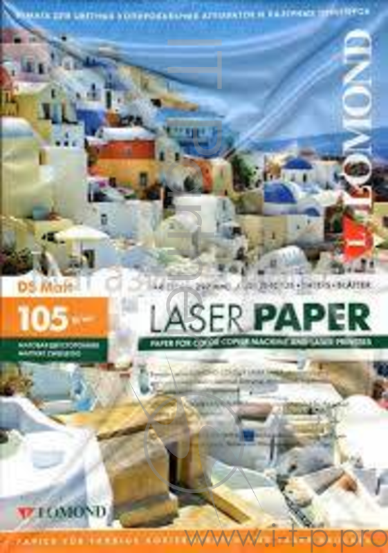 Фотобумага LOMOND Двухсторонняя Матовая, для лазерной печати, 105 г/м2, A4/250л.