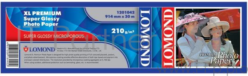 Фотобумага LOMOND XL Premium Super Glossy Photo Paper, ролик 914мм х 50,8 мм, 240 г/м2, 30 метров.