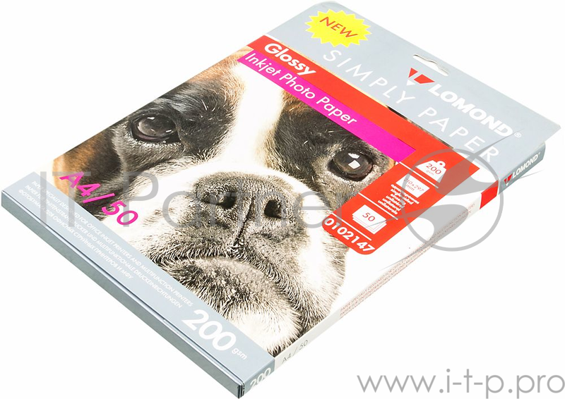 Фотобумага Lomond Simply 0102147 A4/200г/м2/50л./белый глянцевое для струйной печати