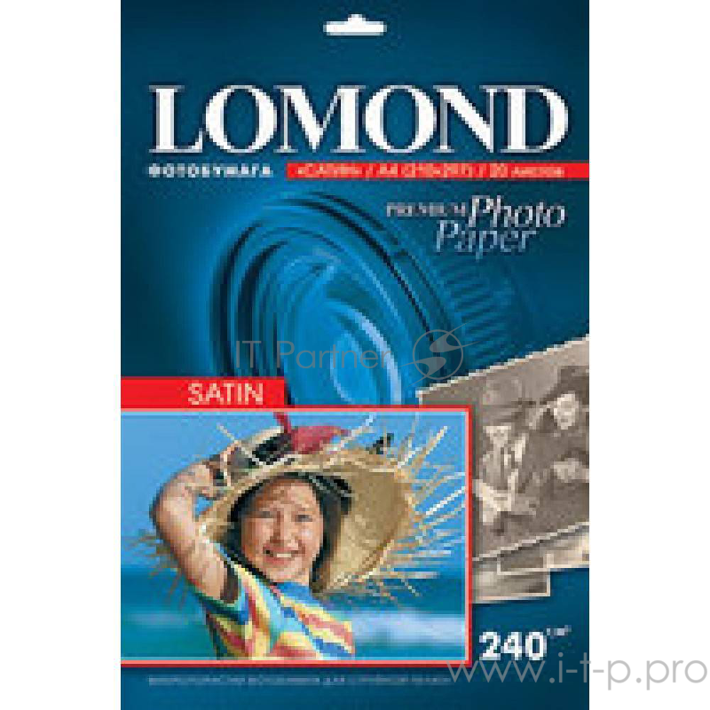 Фотобумага Lomond 1105100 A4/240г/м2/20л./белый высокоглянцевое для струйной печати