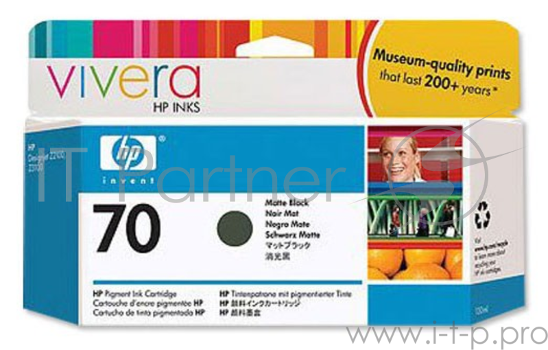 Картридж HP Designjet Z2100/Z3100 (O) №70, C9448A, MBK