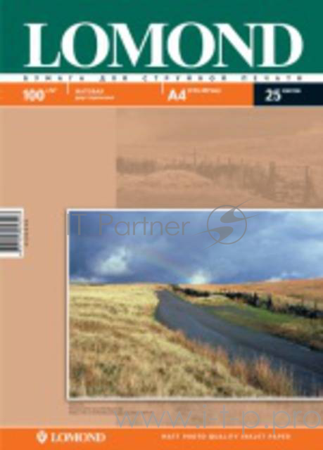 Фотобумага Lomond 0102038 A4/100г/м2/25л./белый матовое/матовое для струйной печати
