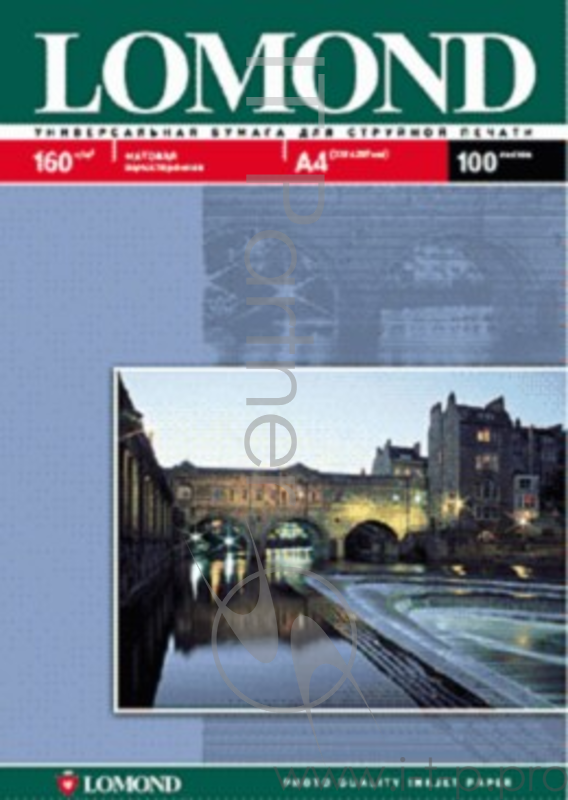 Фотобумага Lomond 0102031 A4/160г/м2/25л./белый матовое для струйной печати