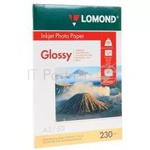 Фотобумага Lomond 0102025 A3/230г/м2/50л./белый глянцевое для струйной печати
