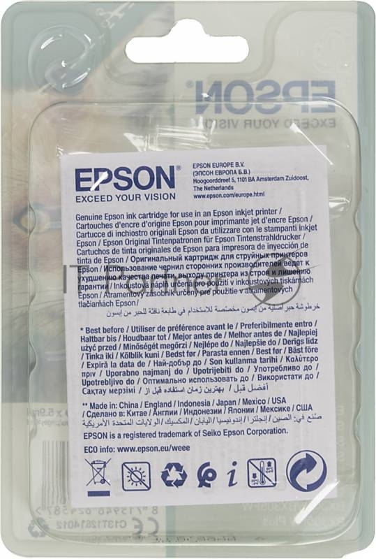 Картридж Epson Stylus S22/SX125/SX420W/SX425W/BX305F (O) C13T12814011/C13T12814012, BK