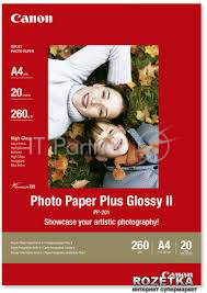 Фотобумага CANON Глянцевая, 260-275г/м2, A4 (21X29,7), 20 л.