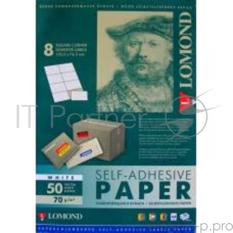 Самоклеящаяся фотобумага LOMOND, фА4 8-дел., Глянцевая, 85 г/м2
