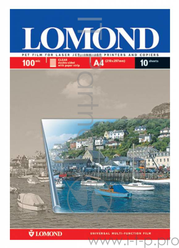 Пленка Lomond 0710421 A4/10л./прозрачный универсальная (с покрытием)