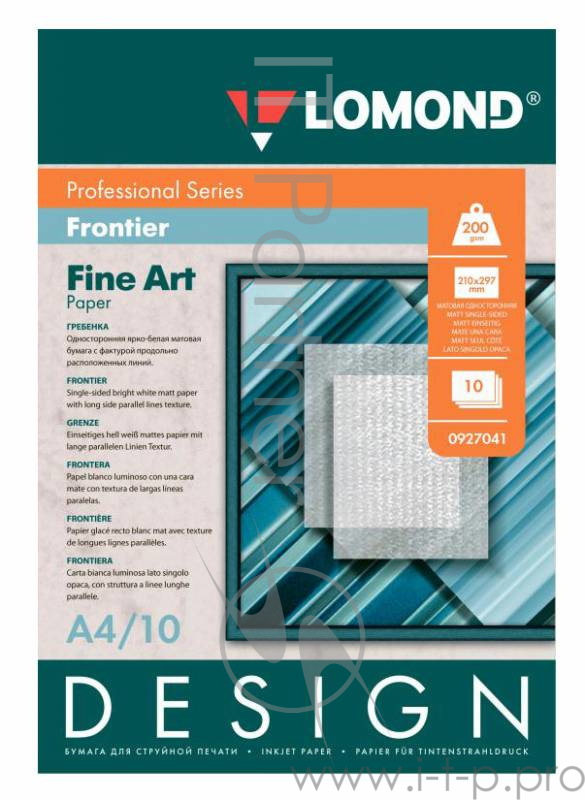 Бумага Lomond 0927041 A4/200г/м2/10л./белый гребенка для струйной печати