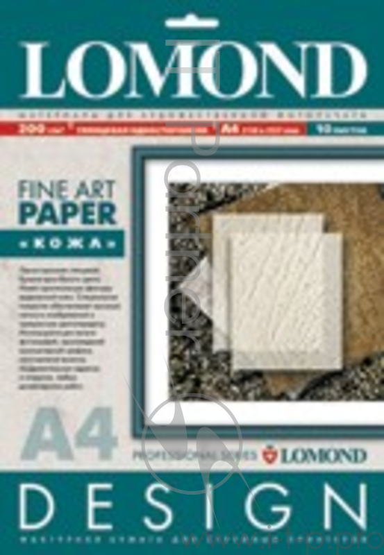 Бумага Lomond 0918041 A4/200г/м2/10л./белый глянцевое кожа для струйной печати