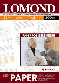 Бумага Lomond 0102134 A4/85г/м2/500л./белый матовое/матовое для струйной печати