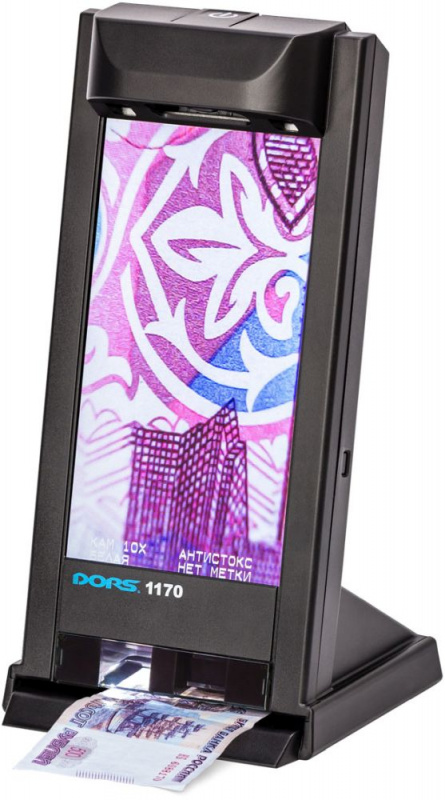Детектор банкнот Dors 1170D SYS-040392 просмотровый мультивалюта