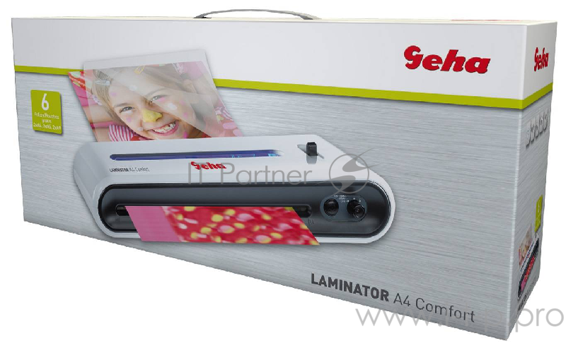 Ламинатор Geha Comfort (86096022) A4 (125-125мкм) 25см/мин (2вал.) хол.лам. лам.фото реверс