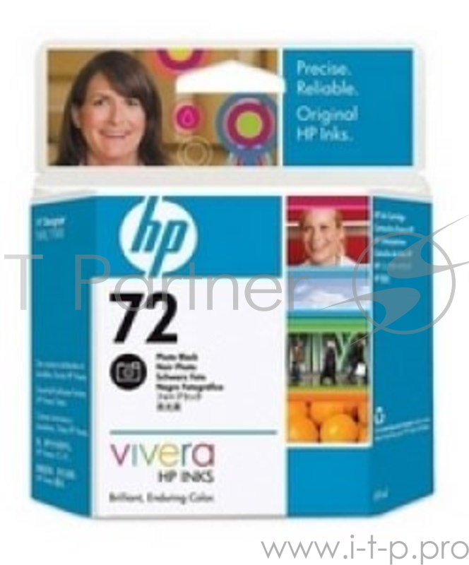 Картридж HP №72 DesignJet T1100/T610 Photo Black (69ml) (О) C9397A