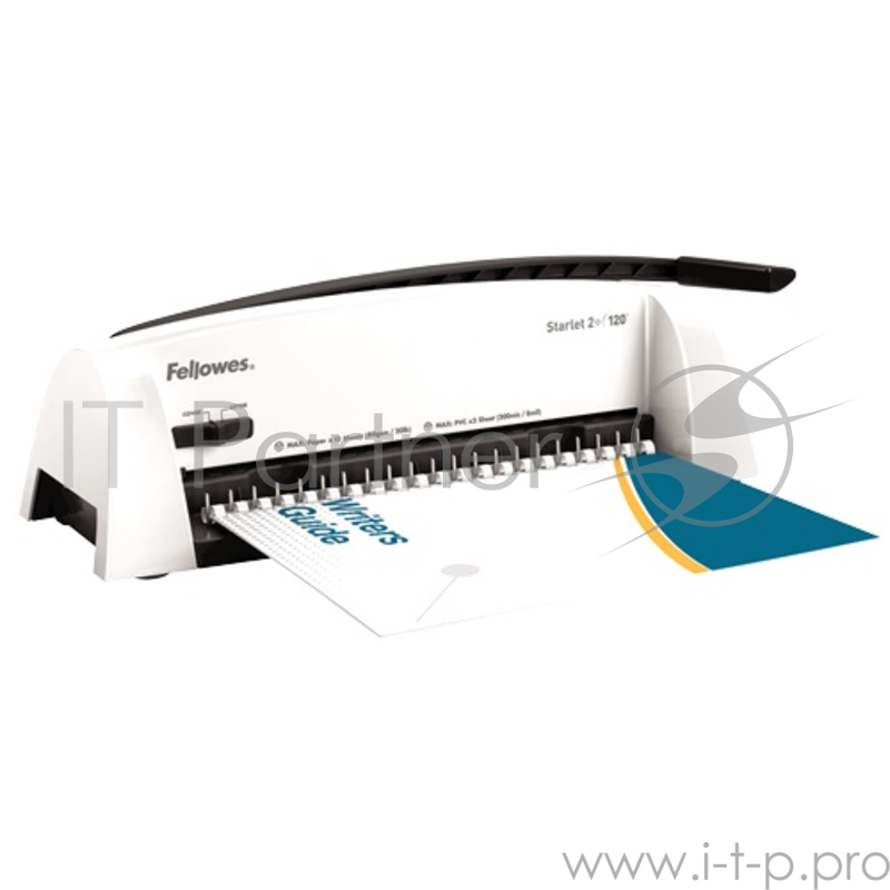 Переплетчик Fellowes Starlet 2+ FS-5227901,на пластиковую пружину, сшивает до 120 лст., перфорирует 12 лст.