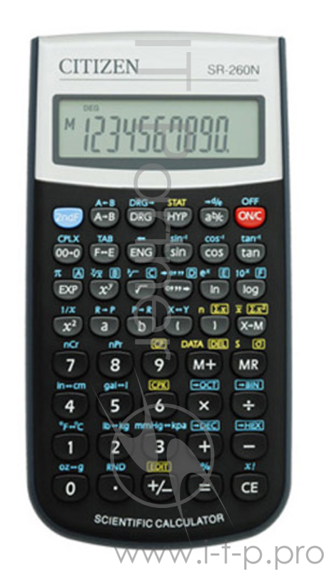 Калькулятор научный Citizen SR-260N черный 12-разр.