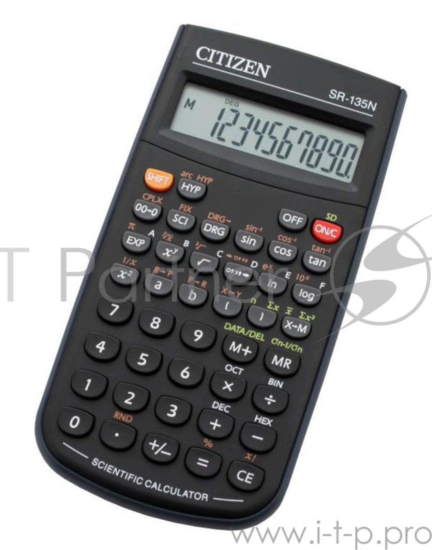 Калькулятор научный Citizen SR-135N черный 8-разр.