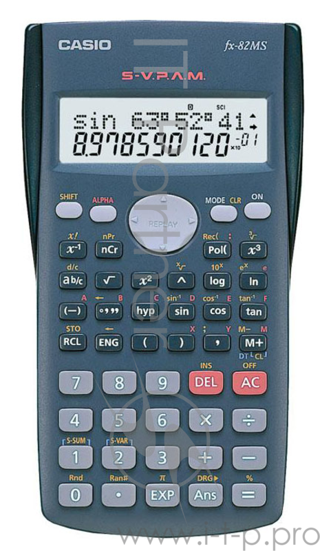 Калькулятор научный Casio FX-82MS серый 10-разр.