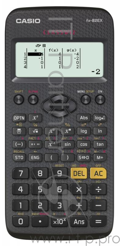 Калькулятор научный Casio Classwiz FX-82EX черный 10+2-разр.