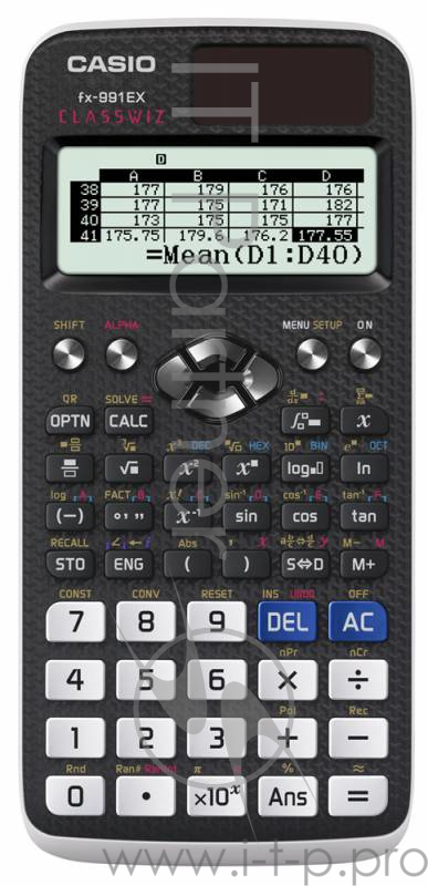 Калькулятор научный Casio Classwiz FX-991EX черный 10+2-разр.