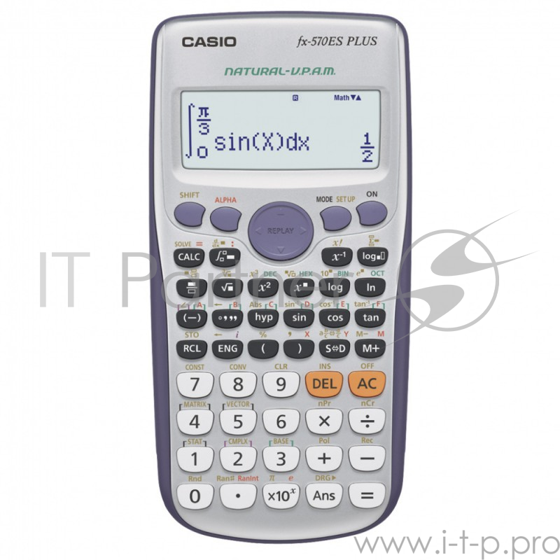 Калькулятор научный Casio 570ES PLUS серый 10-разр.