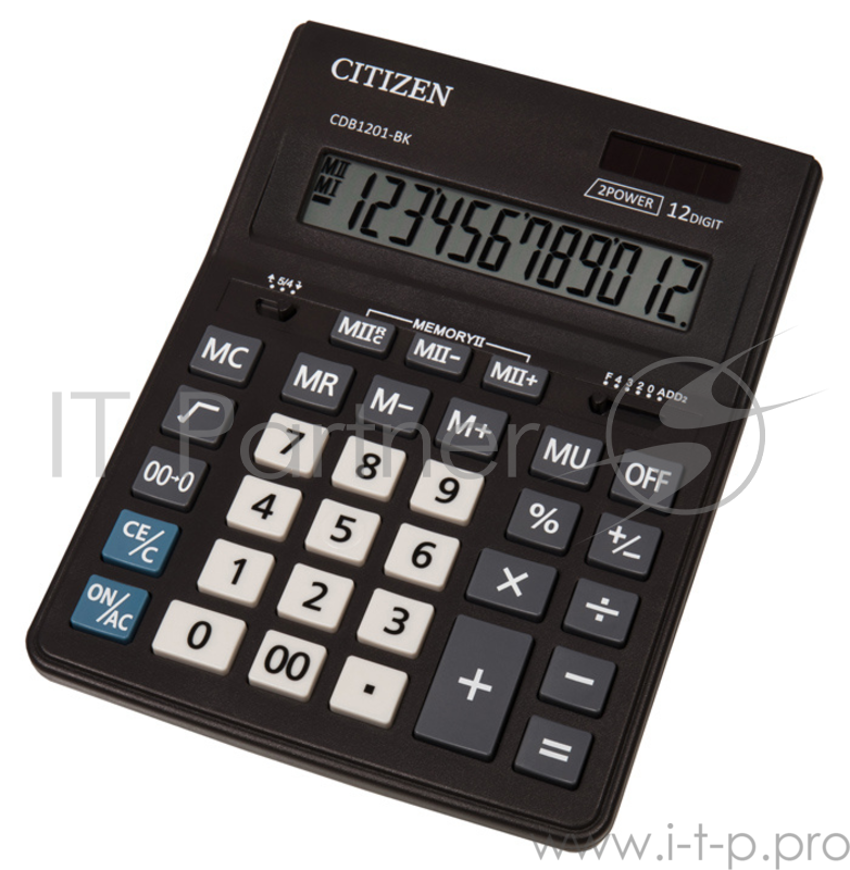 Калькулятор настольный Citizen CDB1201BK черный 12-разр.