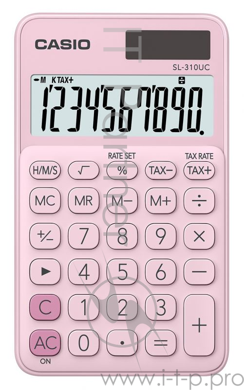 Калькулятор карманный Casio SL-310UC-PK-S-EC розовый 10-разр.