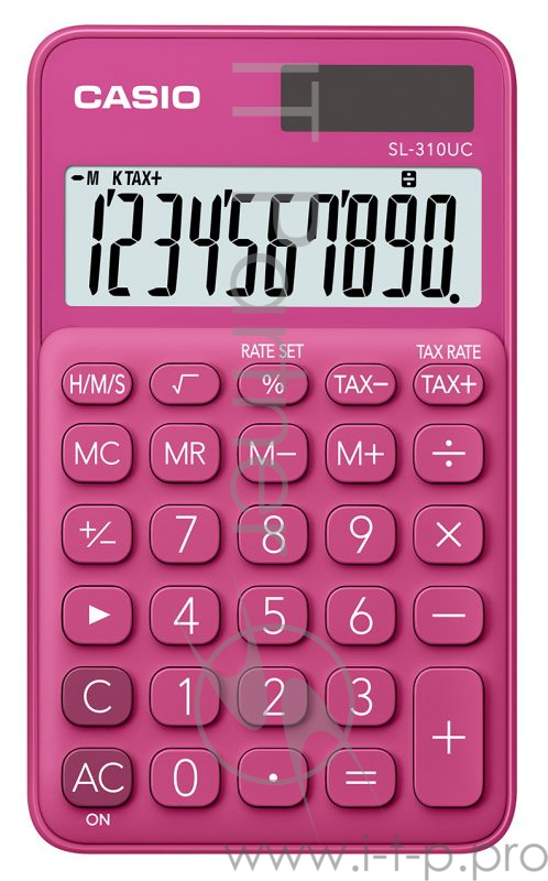 Калькулятор карманный Casio SL-310UC-RD-S-EC красный 10-разр.