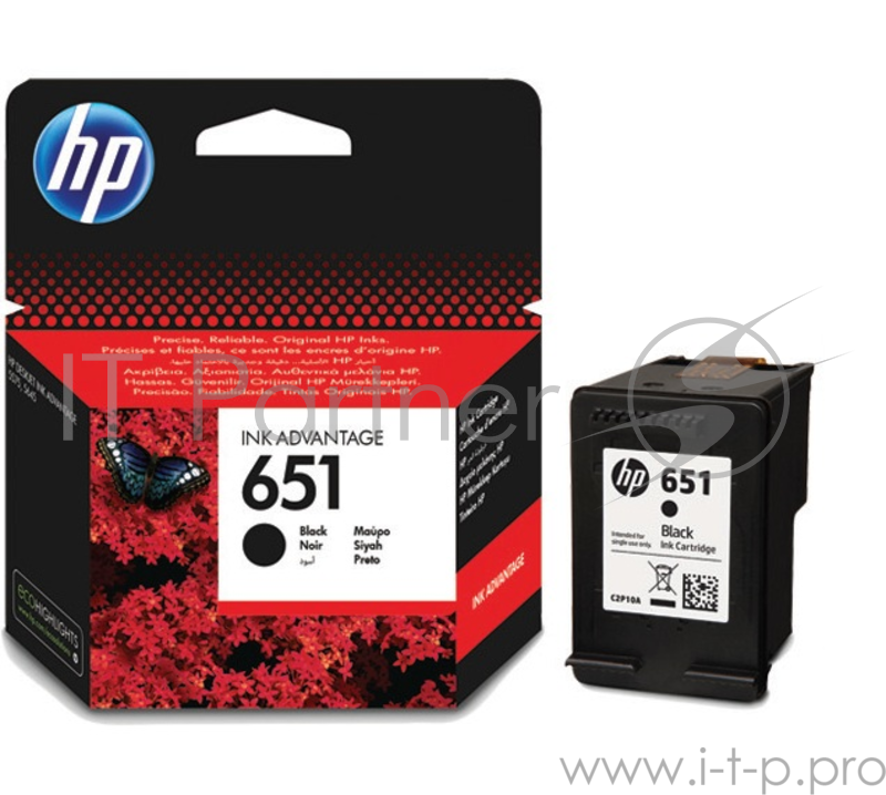 Картридж HP DJ 5645 №651(O) C2P10AE, BK