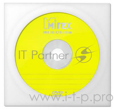 Диск DVD-R Mirex 4.7 Gb, 16x, Бум.конверт (1), (1/600)