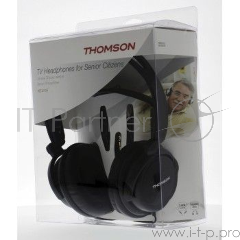Наушники мониторы Thomson HED2105 TV 5м черный проводные (оголовье)