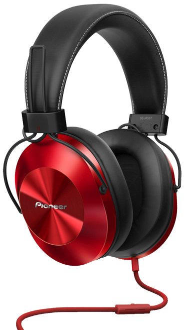 Наушники мониторы Pioneer SE-MS5T-R 1.2м красный проводные (оголовье)