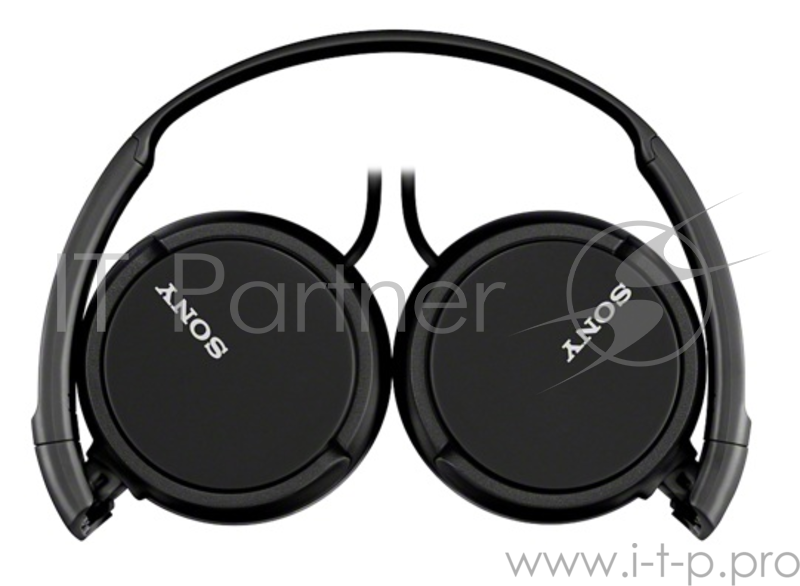 Наушники мониторы Sony MDRZX110B.AE 1.2м черный проводные (оголовье)