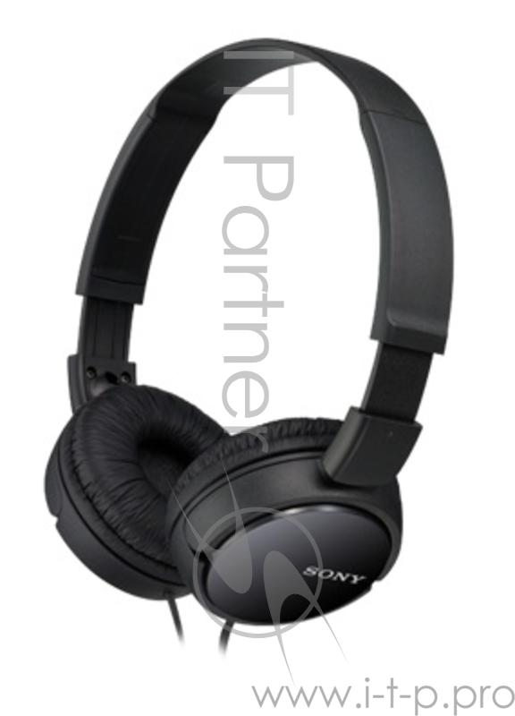Наушники мониторы Sony MDRZX110B.AE 1.2м черный проводные (оголовье)