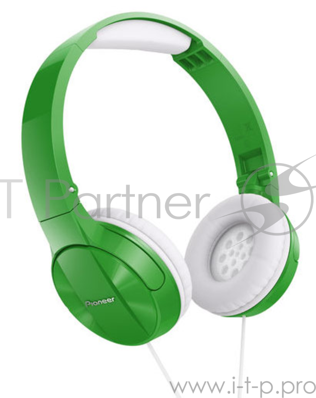 Наушники мониторы Pioneer SE-MJ503-G 1.2м зеленый/белый проводные (оголовье)