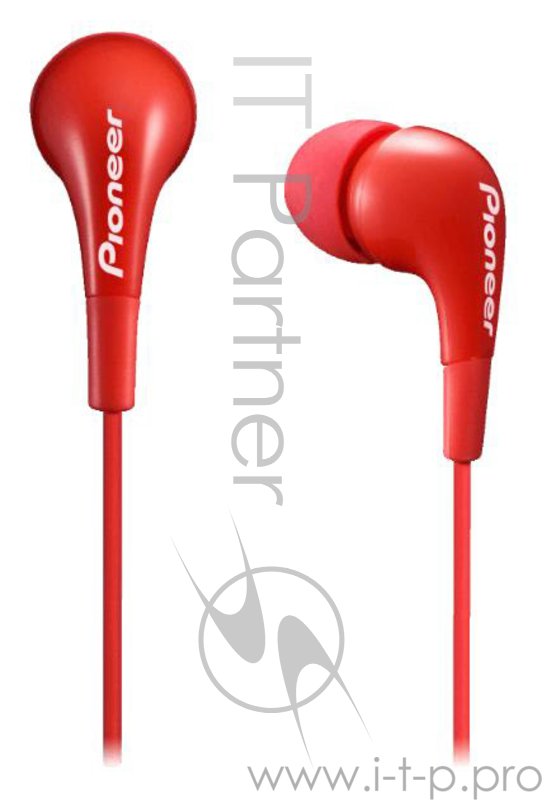 Наушники вкладыши Pioneer SE-CL502-R 1.2м красный проводные (в ушной раковине)