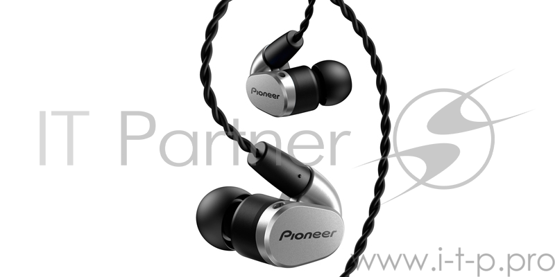 Наушники вкладыши Pioneer SE-CH5T-S 1.2м серебристый проводные (в ушной раковине)