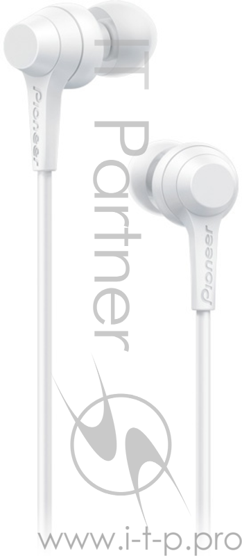 Наушники вкладыши Pioneer SE-C1T-W 1.2м белый проводные (в ушной раковине)