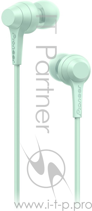 Наушники вкладыши Pioneer SE-C1T-GR 1.2м зеленый проводные (в ушной раковине)