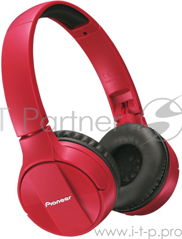 Гарнитура мониторы Pioneer SE-MJ553BT-R красный беспроводные bluetooth (оголовье)