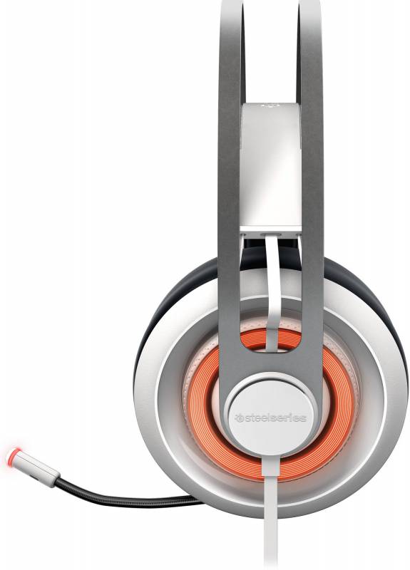 Наушники с микрофоном Steelseries Siberia 650 белый/черный 1.2м мониторы оголовье (51192)