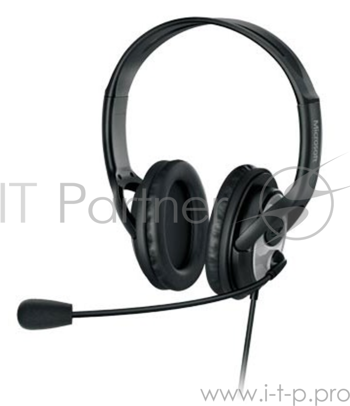 Наушники с микрофоном Microsoft LifeChat LX-3000 черный/серебристый 1.8м мониторы оголовье (JUG-0001