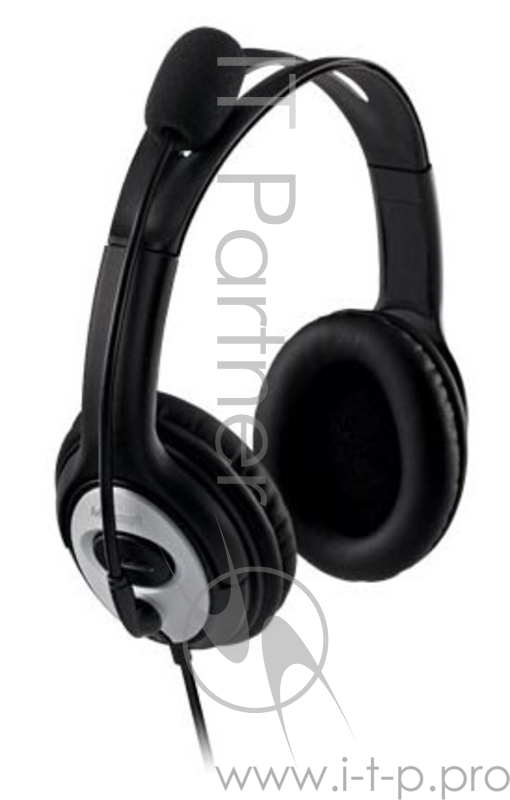 Наушники с микрофоном Microsoft LifeChat LX-3000 черный/серебристый 1.8м мониторы оголовье (JUG-0001