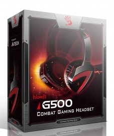 Наушники с микрофоном A4 Bloody G500 черный/красный 2.2м мониторы оголовье (A4TECH G500)