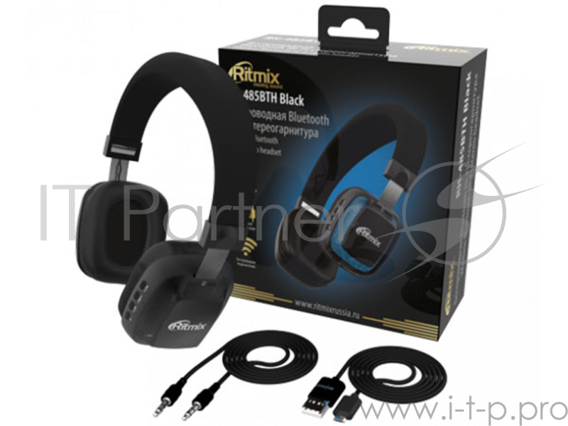 Наушники Ritmix RH-485BTH Black (bluetooth)