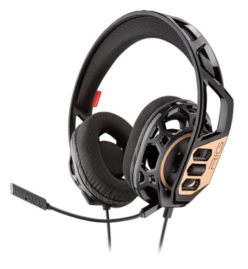 Гарнитура накладные Plantronics RIG 300 1.3м черный проводные (оголовье)