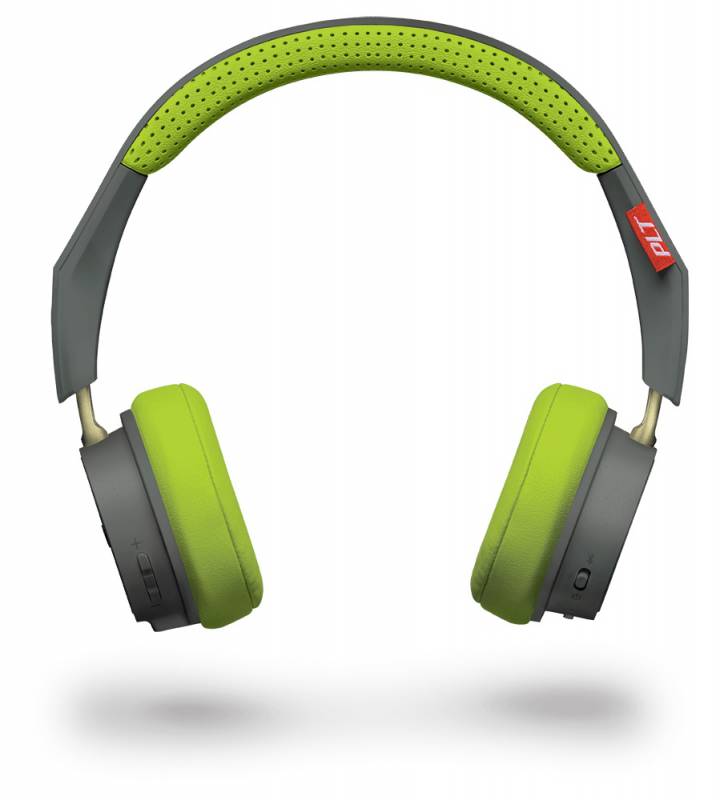 Гарнитура накладные Plantronics BackBeat 500 серый/зеленый беспроводные bluetooth (оголовье)