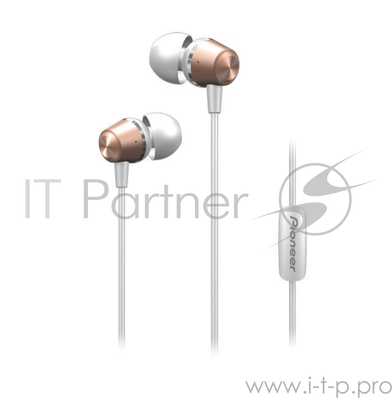 Гарнитура вкладыши Pioneer SE-QL2T-P 1.2м розовый матовый проводные (в ушной раковине)