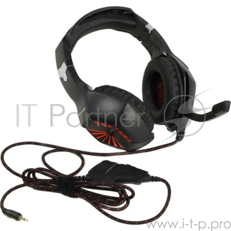 Гарнитура Dialog Gan-Kata HGK-28C black+red (регулятор громкости)